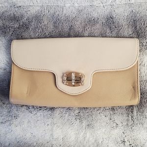 Charming Charlie’s tan Evening Clutch